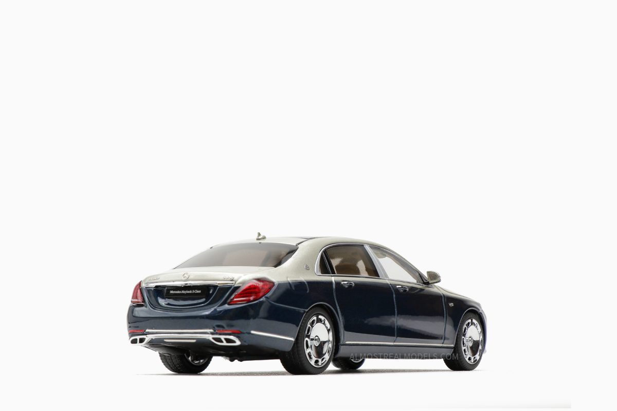 Mercedes-Maybach S-Class – 2019 – Anthracite Blue/Aragonite Silver 1:43 by Almost Real