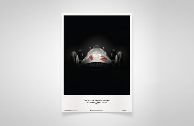 Silver Arrows Poster – Mercedes Benz W154 - Print