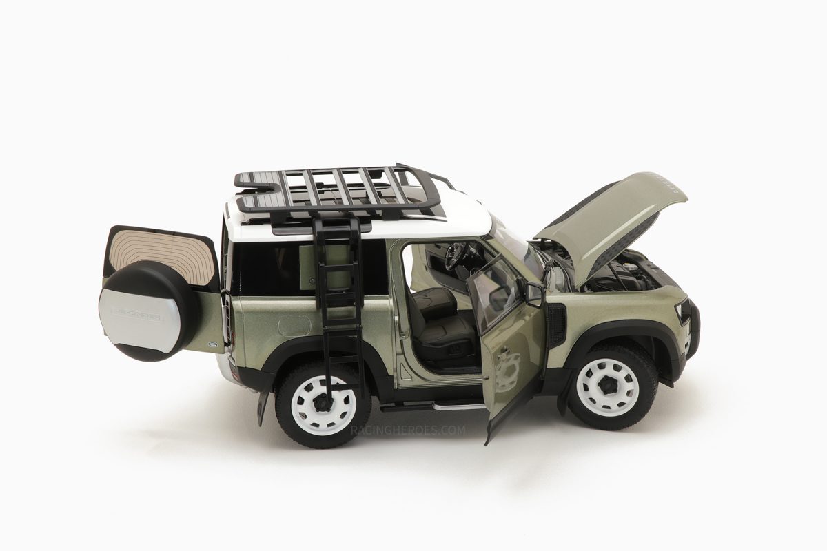 Land Rover Defender 90 2020 Pangea Green by 1:18 Almost Real