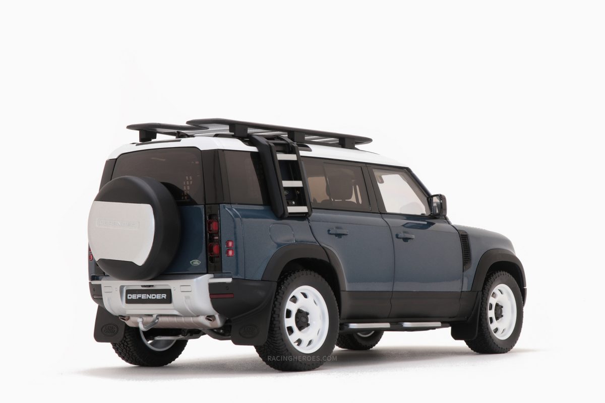 Land Rover Defender 110 2020 Tasman Blue 1:18 by Almost Real