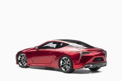 Lexus LC 500, Radiant Red Metallic/Dark Rose Interior 1:18 by AutoArt