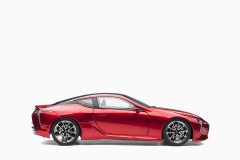 Lexus LC 500, Radiant Red Metallic/Dark Rose Interior 1:18 by AutoArt