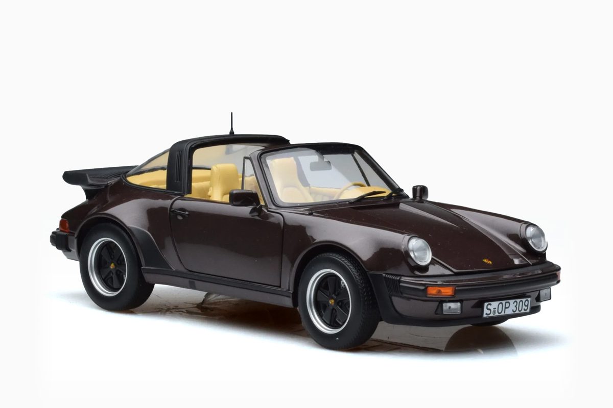 Norev Porsche 911 930 Turbo Targa Brown 1/18 Diecast Car