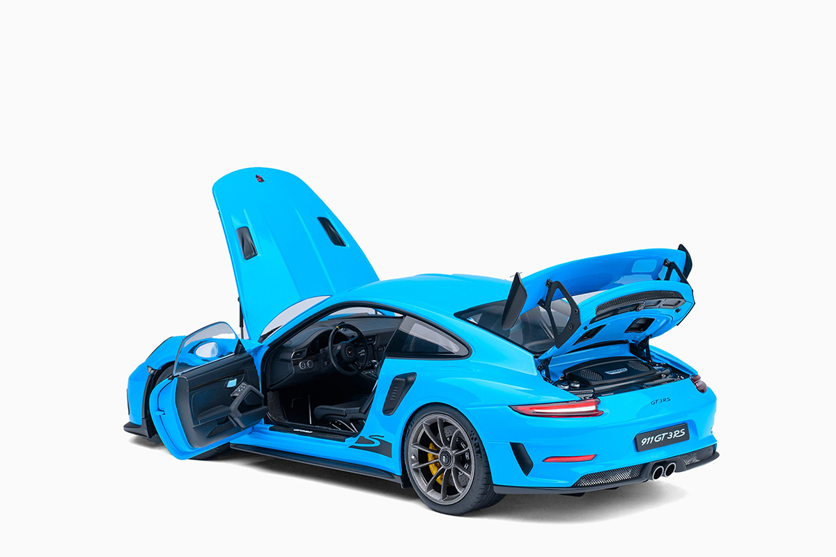 AUTOart 1:18 Porsche 911 (991.2) GT3 RS, Riviera Blue Diecast