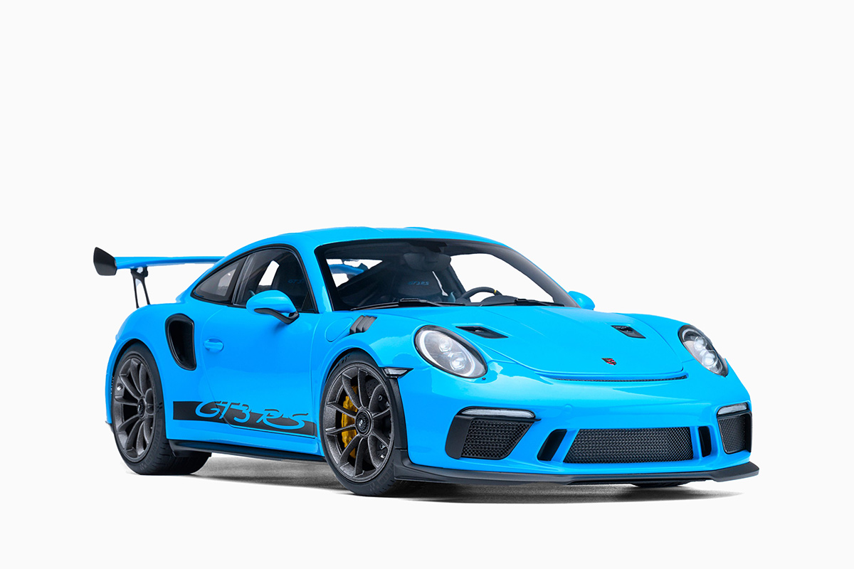 AUTOart 1:18 Porsche 911 (991.2) GT3 RS, Riviera Blue Diecast