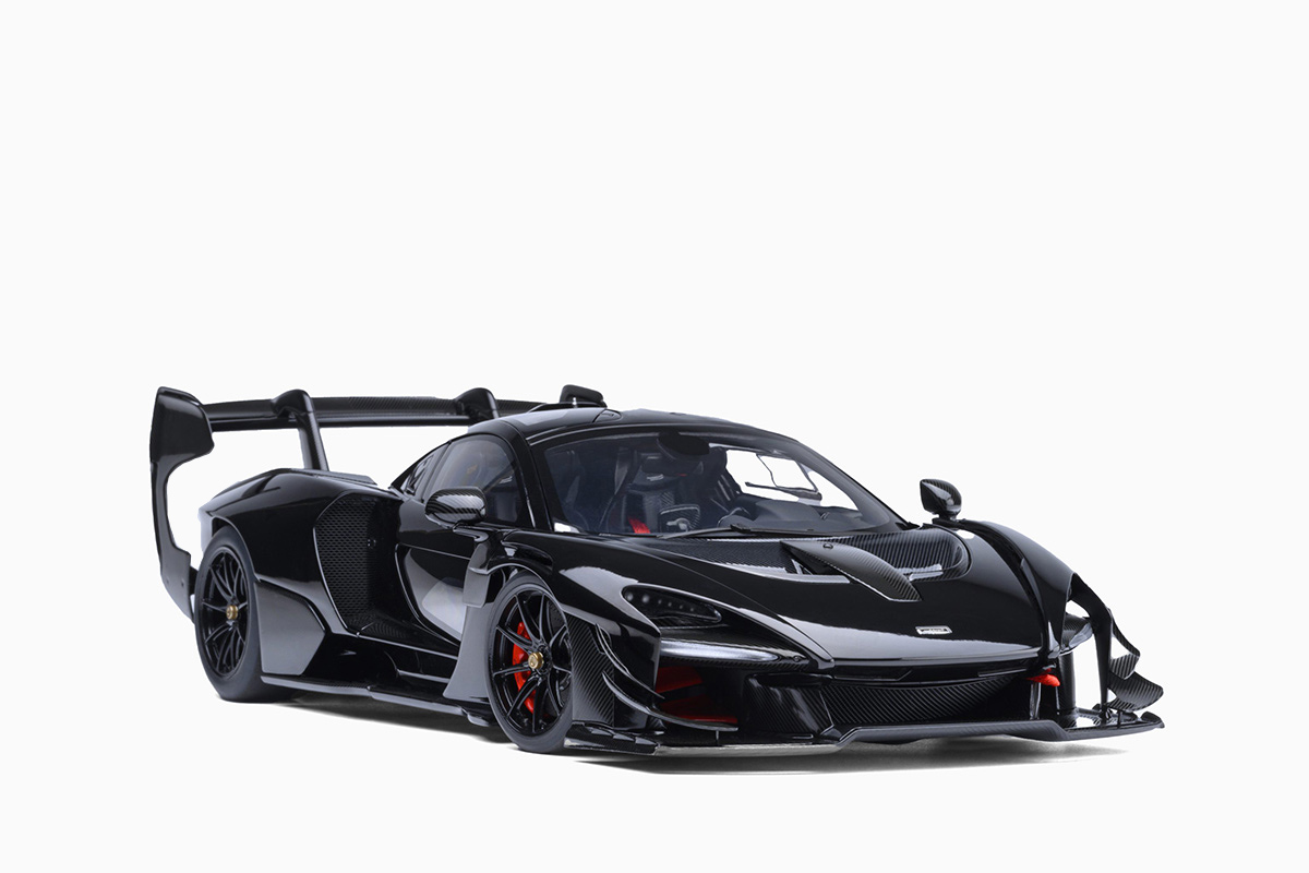 AUTOart 1:18 McLaren Senna GTR, Onyx Black Diecast Model Car