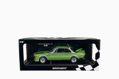 BMW 3.0 CSL 1973, Green Metallic with Black Stripes, Limited Edition to 450 pieces Worldwide 1:18 by Minichamps