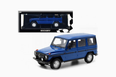 Mercedes-Benz G-Model (LWB) 1980, Dark Blue with Black Stripes, Limited Edition to 402 pieces Worldwide 1:18 by Minichamps