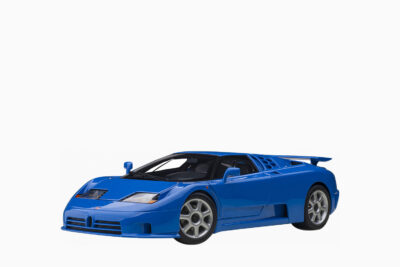 Bugatti EB110 SS Super Sport French, Racing Blue with Silver Wheels 1:18 by AUTOart
