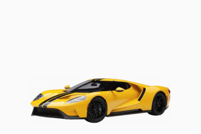 Ford GT Triple 2017, Yellow with Black Stripes 1:18 by AUTOart