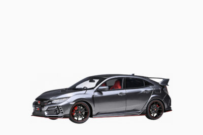 Honda Civic Type R (FK8) RHD (Right Hand Drive) Polished Metal 2021, Gray Metallic 1:18 by AUTOart