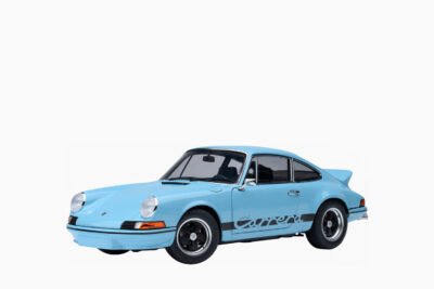 Porsche 911 Carrera 2.7 RS, Gulf Blue with Black Stripes and Wheels 1:18 by AUTOart