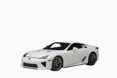 Lexus LFA, Whitest White with Red and Black Interior 1:18 by AUTOart
