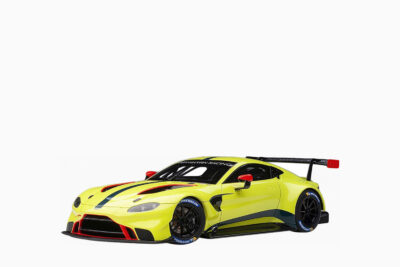 Aston Martin Vantage GTE Le Mans PRO Presentation Car Lemon 2018, Green Metallic with Carbon and Red Accents "Aston Martin Racing" 1:18 by AUTOart