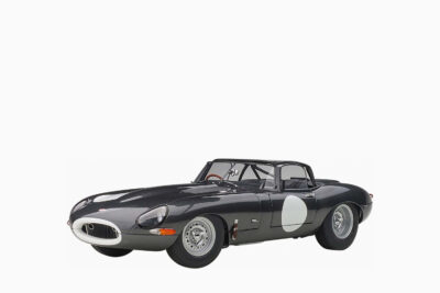 Jaguar Lightweight E Type Roadster RHD (Right Hand Drive), Dark Gray 1:18 by AUTOart