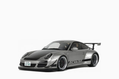 Porsche 911 RWB Abu 2024, Silver Metallic with Black Hood 1:18 by GT Spirit