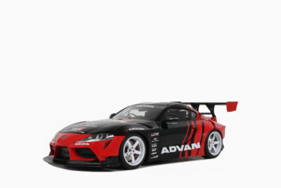 Toyota Supra GR RHD (Right Hand Drive) "Advan" 2020, Black and Red 1:18 by GT Spirit