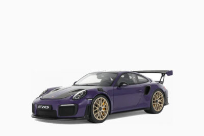 Porsche 911 (991.2) GT2 RS Ultraviolet Metallic with Carbon Stripes 2021 1:18 by GT Spirit