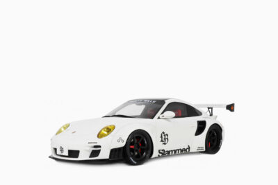 Porsche 911 Turbo LB-Works 2024, White with Black Top 1:18 by GT Spirit
