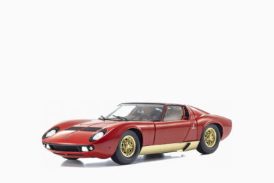 Lamborghini Miura P 400, Red with Gold Accents 1:18 by Kyosho