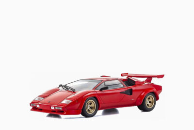 Lamborghini Countach LP 5000 Quattrovalvole, Red with Gold Wheels 1:18 by Kyosho