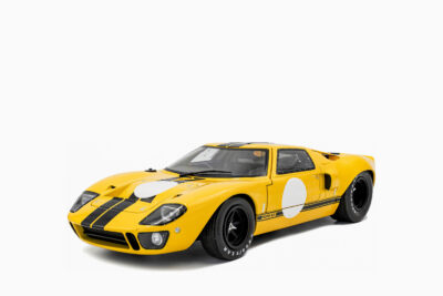 Ford GT40 MK1 1968, Yellow with Black Stripes "Competition" Series 1:18 by Solido