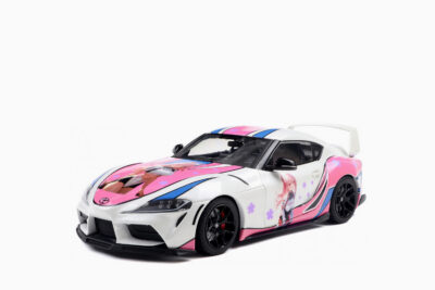 Toyota GR Supra "Itasha" 2024, White with Graphics "StreetFighters" 1:18 by Solido