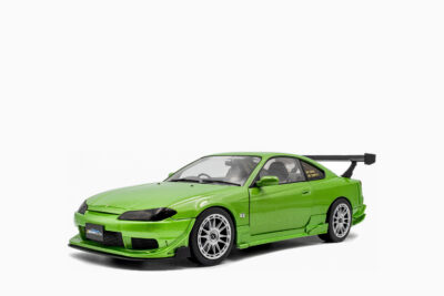 Nissan Silvia S15 Spec-R Aero RHD (Right Hand Drive) "Never Satisfied" 1999, Green Metallic 1:18 by Solido