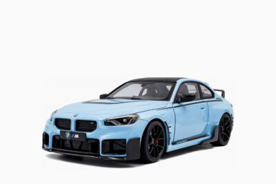 BMW M2 Performance Parts Zandvoort 2024, Blue with Carbon Top and Black Stripes 1:18 by Solido