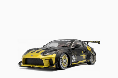 Toyota GR86 Liberty Walk Body Kit RHD (Right Hand Drive) #24 2024, Black with Gold Graphics 1:18 by Solido