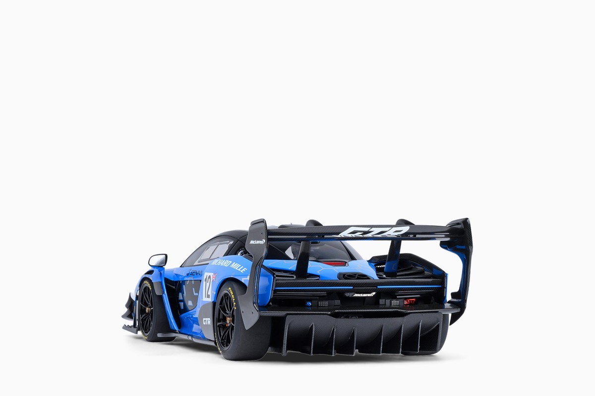 AUTOart 1/18 McLaren Senna GTR Presentation Car #12, rear view