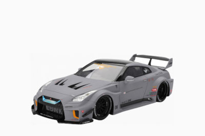 Nissan LB-Silhouette WORKS GT 35GT-RR Ver.1 RHD (Right Hand Drive), Matt Gray with Black Top 1:18 by Top Speed